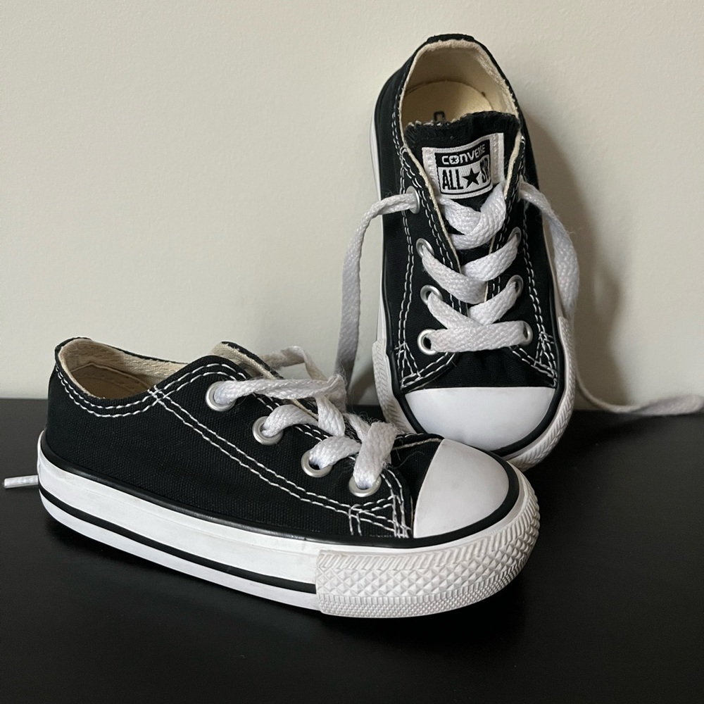 Converse black sneakers
